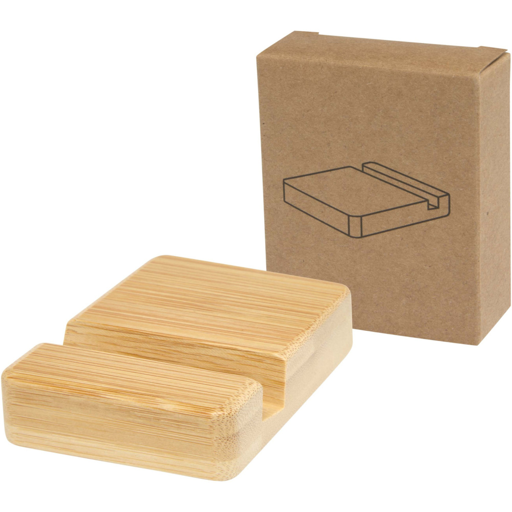 Logo trade promotional products picture of: Ebla bamboo phone stand