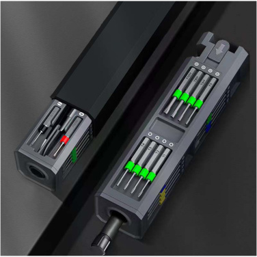 Logo trade advertising products image of: SCX.design T20 30-piece screwdriver and repair set in aluminium case