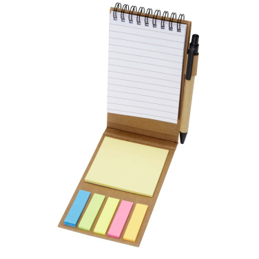 Logo trade corporate gifts image of: Flipper sticky notepad with ballpoint pen (black ink)