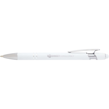 Logotrade promotional item image of: Kish ballpoint pen with silver finish (black ink)