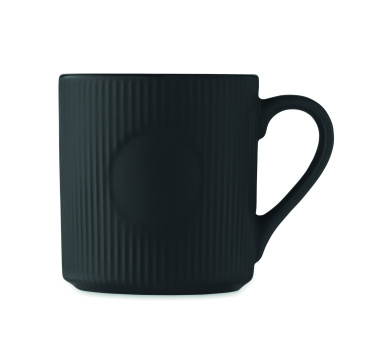 Logo trade advertising products picture of: Ribbed ceramic mug mat 340 ml