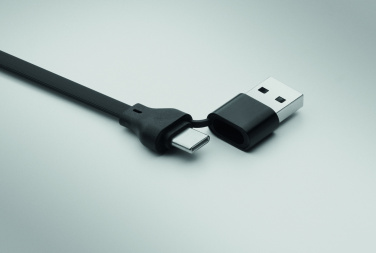 Logotrade corporate gifts photo of: 60W cable keyring recycled ABS