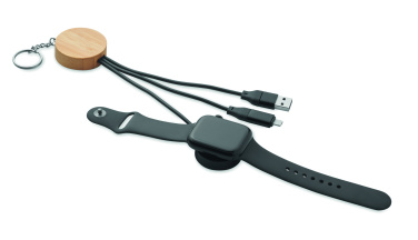 Logotrade promotional product image of: Key ring with 4 in 1 60W cable