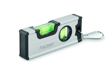 Logo trade promotional giveaways picture of: Mini magnetic aluminium level