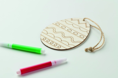 Logotrade promotional giveaway picture of: Wooden egg painting set