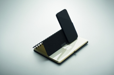 Logotrade promotional merchandise picture of: A5 notebook with phone holder