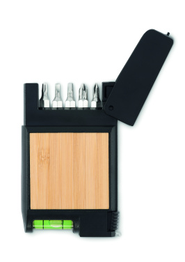 Logo trade promotional merchandise image of: Multifunctional measuring tape