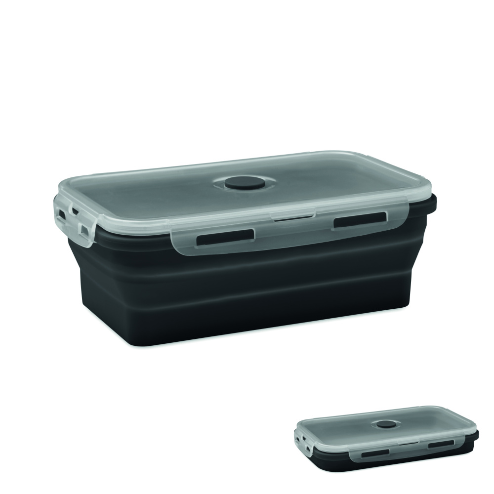 Logo trade promotional merchandise photo of: Collapsible silicone lunch box