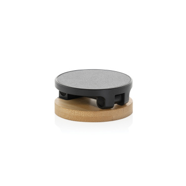 Logotrade promotional giveaway picture of: Magmount RCS recycled plastic and bamboo phone stand