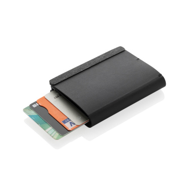 Logo trade promotional items image of: Seekcard RCS rpolyester card wallet with worldwide locating