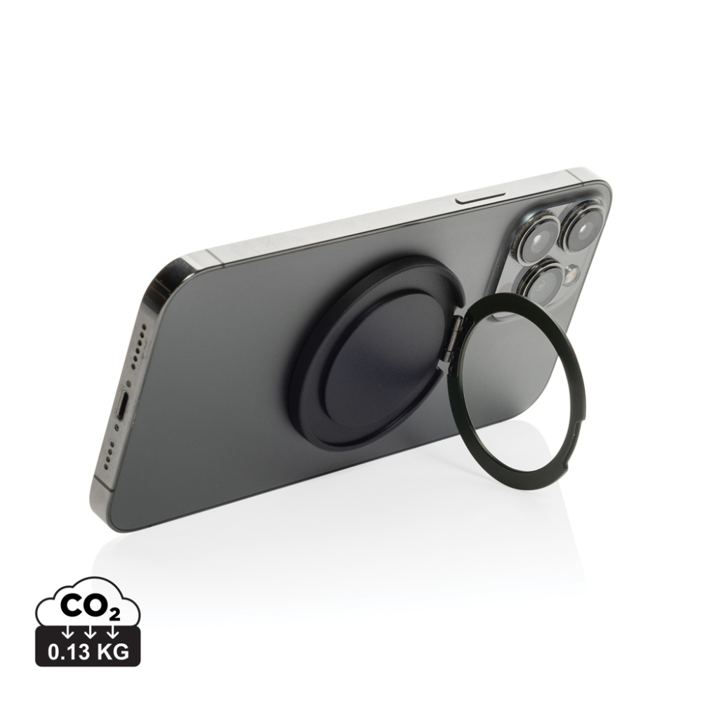 Logo trade promotional products image of: Terra Magnetic RCS rplastic magnetic phone holder with ring