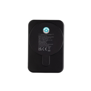 Logo trade promotional merchandise picture of: Stellar RCS recycled plastic 5000 mah 5W magnetic powerbank