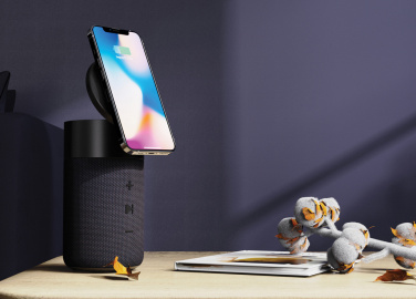 Logotrade advertising products photo of: Urban Vitamin Anaheim RCS recycled 10W speaker 15W charger