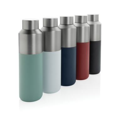 Logo trade promotional merchandise image of: Fluid RCS certified recycled steel water bottle 600ml