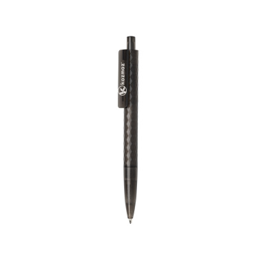 Logo trade business gifts image of: X3 GRS recycled PC plastic pen frosted