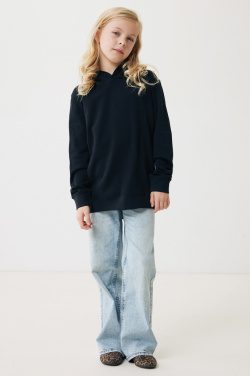 Logo trade advertising product photo of: Iqoniq Yengo kids recycled cotton hoodie with sidepockets