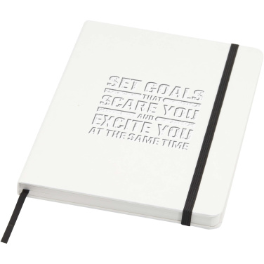 Logotrade business gift image of: Holm A5 stone paper hard cover notebook with lined pages
