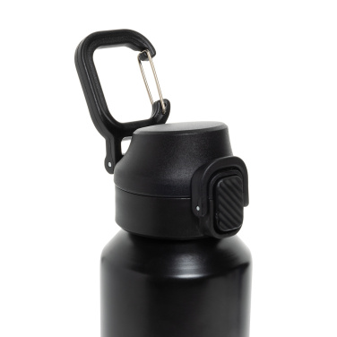 Logo trade corporate gifts image of: Via RCS Re-steel lockable sport bottle 600ML