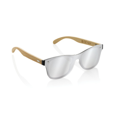 Logotrade promotional products photo of: Prism RCS recycled plastic sunglasses with bamboo frame