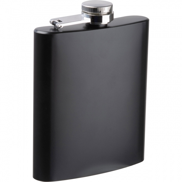 Logo trade business gifts image of: Stainless steel hip flask Sheffield