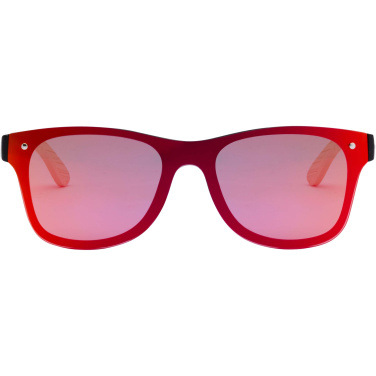 Logo trade promotional merchandise picture of: Tan sunglasses with bamboo temples