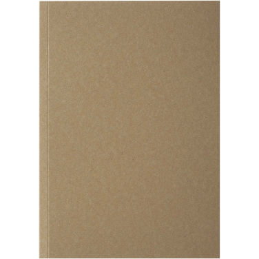 Logo trade corporate gifts picture of: Novella Austen A5 recycled soft cover kraft notebook - 50 sheets
