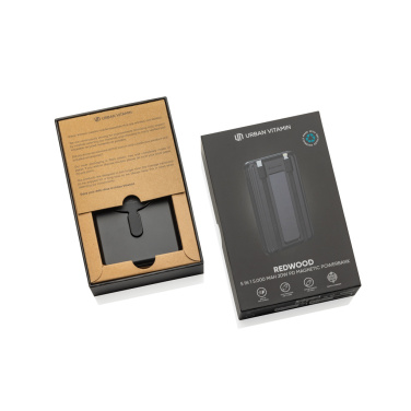 Logo trade corporate gift photo of: Urban Vitamin Redwood 5in1 5000mah 20W PD magnetic powerbank