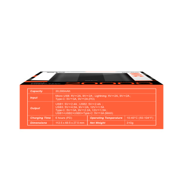Logotrade promotional product picture of: POWER BANK SILICON POWER QP55 10000 MAH