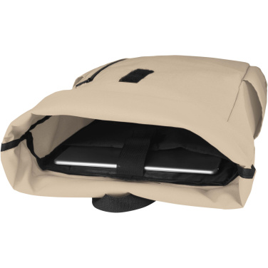 Logo trade promotional product photo of: Byron 15.6" GRS RPET roll-top backpack 18L