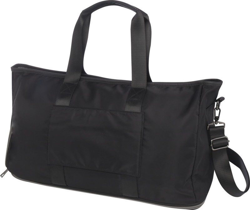 Logotrade advertising product image of: Rhine GRS recycled expandable duffel bag 35L