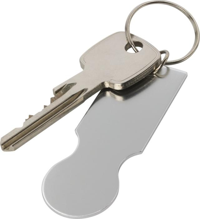 Logo trade corporate gifts picture of: Rhea shopping cart keyring