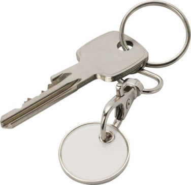 Logotrade promotional gift picture of: Rory keyring with trolley coin