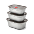 Black+Blum Mealprep Box 3pcs Set Small, Medium, Large, grey