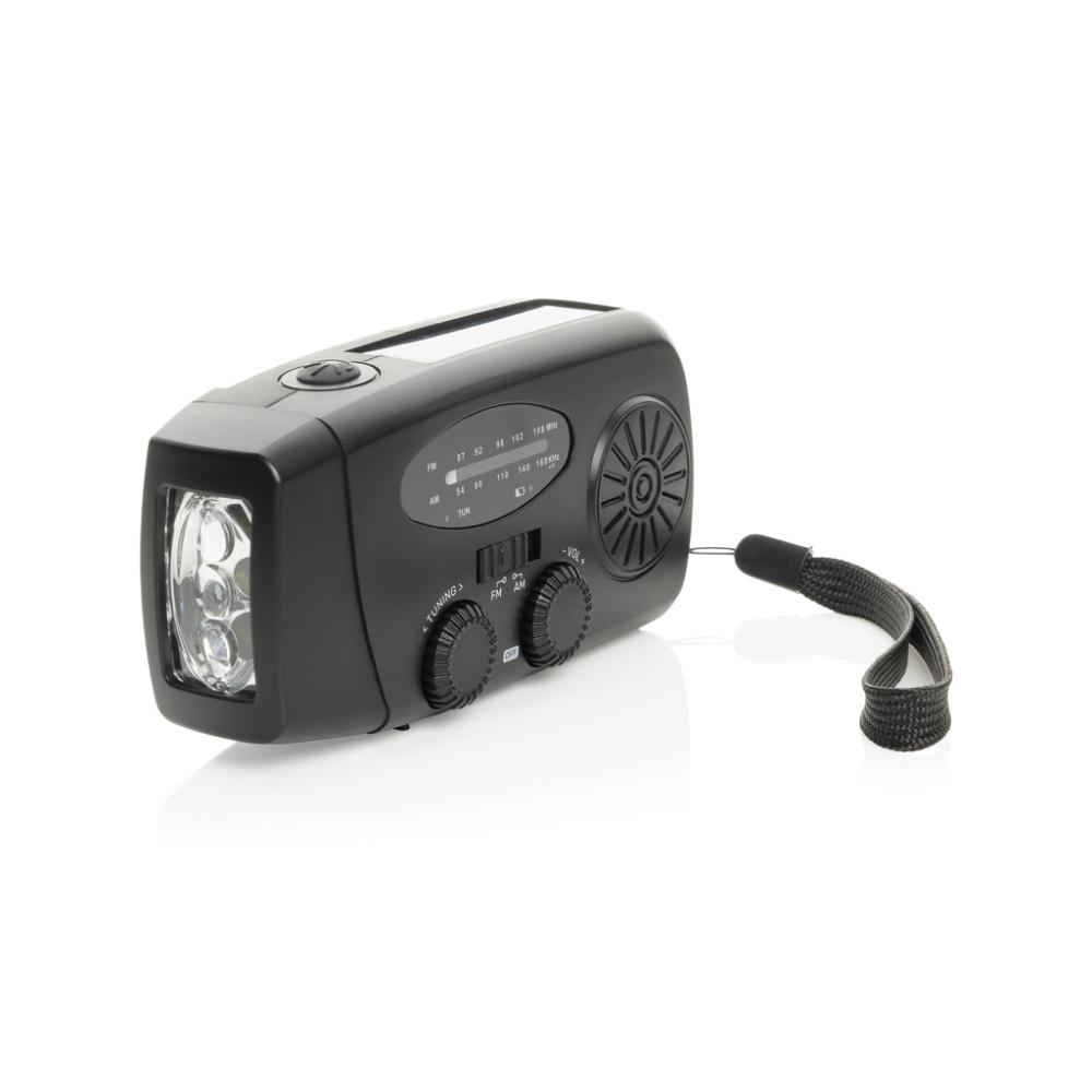 Logotrade promotional merchandise picture of: RescueWave RCS recycled plastic emergency radio