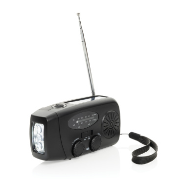 Logo trade promotional products image of: RescueWave RCS recycled plastic emergency radio