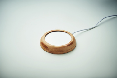 Logotrade business gift image of: Bamboo mug warmer with USB