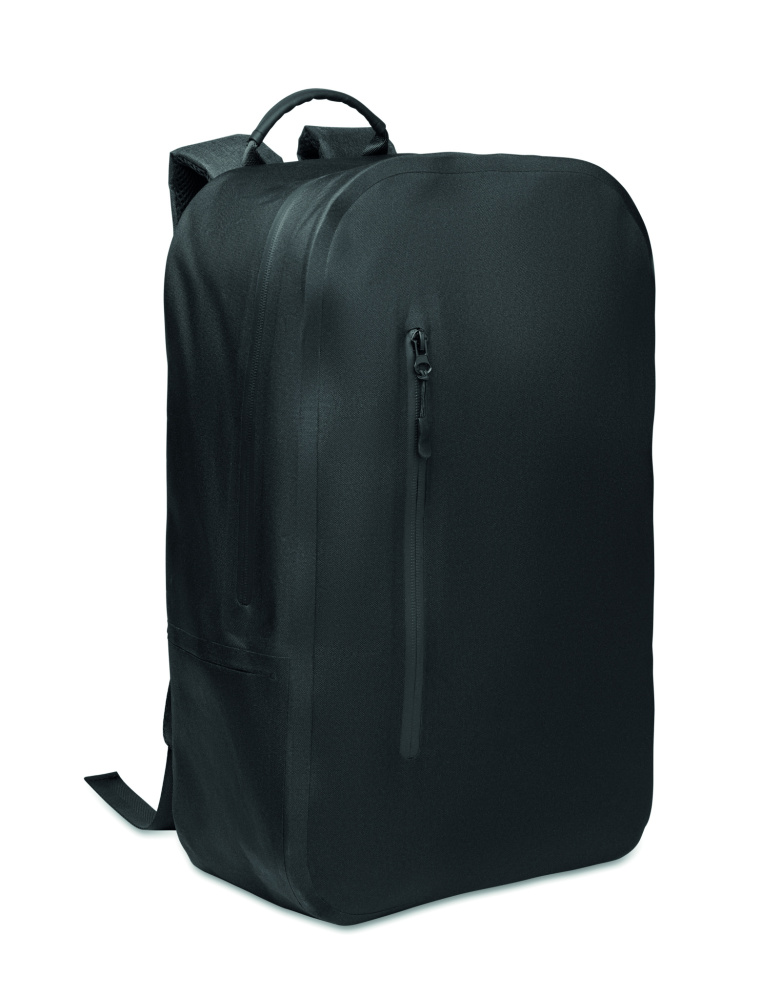 Logo trade promotional giveaways picture of: 300D RPET computer backpack