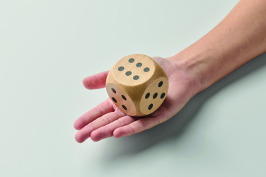 Logotrade promotional giveaway image of: Schima wooden dice 5cm dia