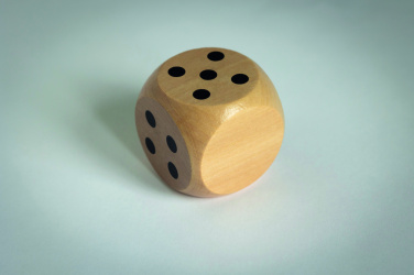 Logotrade promotional gifts photo of: Schima wooden dice 5cm dia