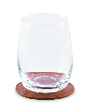 Logotrade promotional product picture of: Round coaster in PU