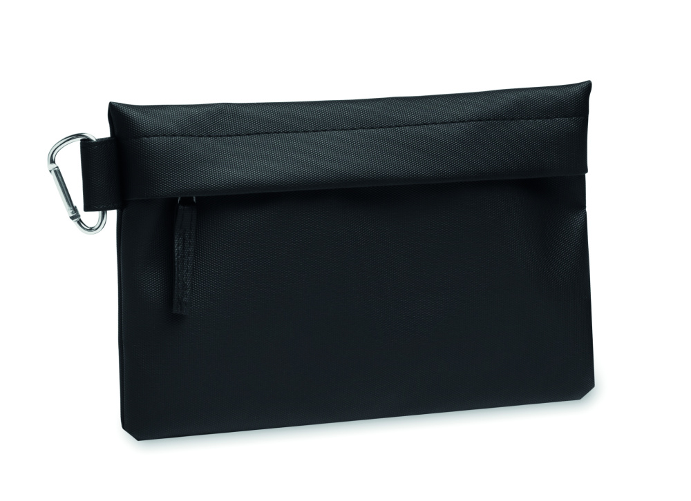 Logo trade promotional giveaways image of: Organizer pouch in 600D RPET