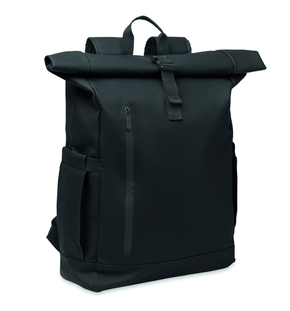 Logo trade promotional giveaway photo of: Rolltop laptop rucksack 600D