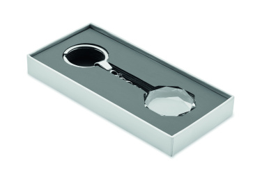 Logotrade promotional gift image of: Glass round award key ring