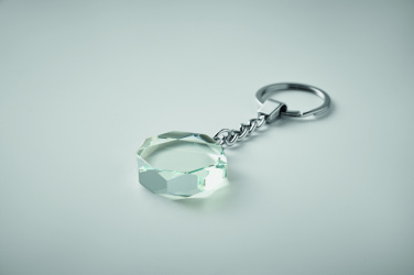 Logotrade business gift image of: Glass round award key ring