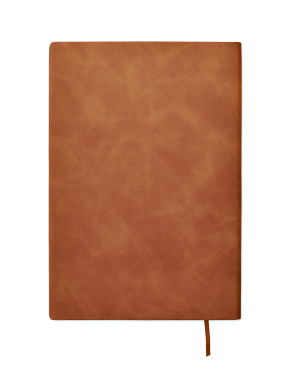 Logo trade promotional giveaways image of: A5 notebook in smokey PU