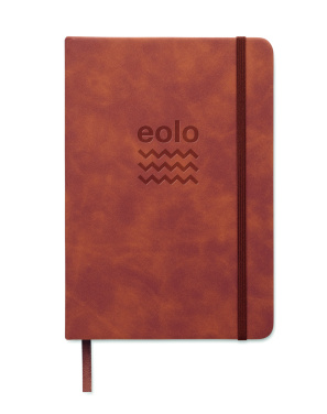Logo trade corporate gifts image of: A5 smokey PU notebook