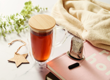 Logotrade promotional merchandise image of: Double wall glass mug 450ml