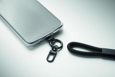 Logo trade promotional giveaways image of: Charging phone wrist strap 60W