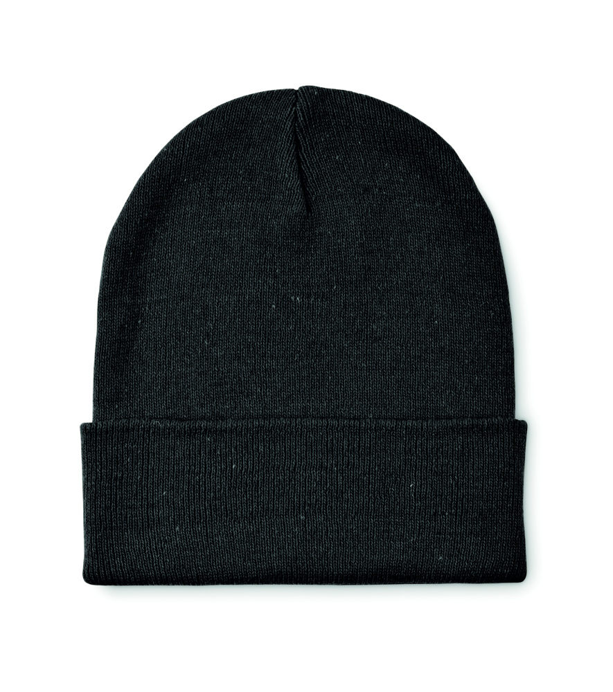 Logo trade business gift photo of: Knitted beanie with cuff