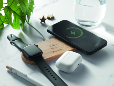 Logotrade promotional products photo of: 3 in 1 15W wireless charger